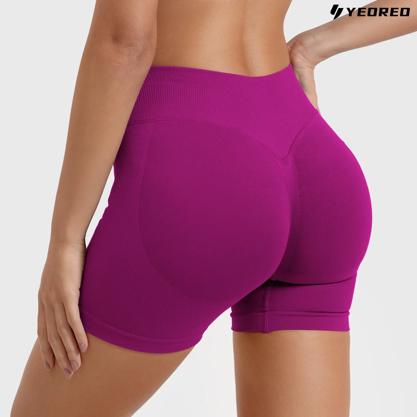 YEOREO Softhue Seamless Workout Gym Shorts for Women Butt Lifting Hidden Scrunch 4.5" Impact Shorts Yoga Clothes Summerwins Yoga Gym Activewear Gym Shorts,Travel Essentials,Camping Essentials Tiktokshopbacktoschool
